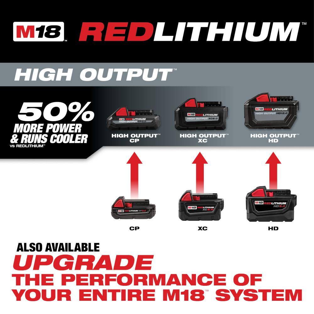 MW M18 18-V Lithium-Ion XC Starter Kit with One 5.0Ah Battery Charger and 14 in. Hex Impact Driver 48-59-1850-2953-20