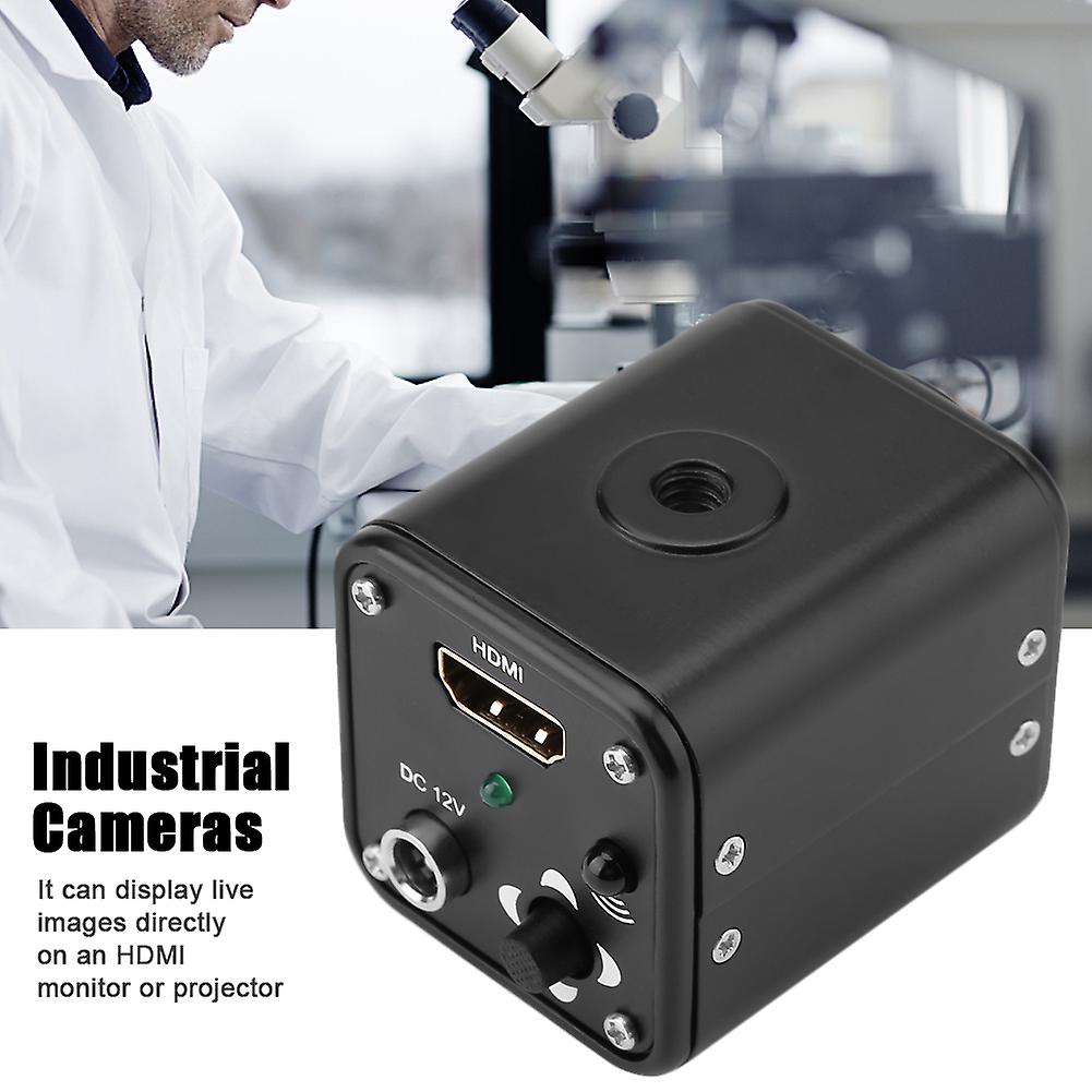 1/3in 60f/s 1080p Black Hdmi Output Industry Microscope Camera Dc512v Eu Plug 100-240v