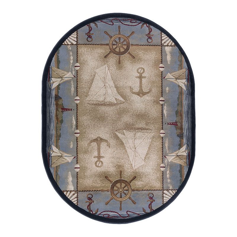 KHL Rugs Nature Seashore Nautical Lodge Rug