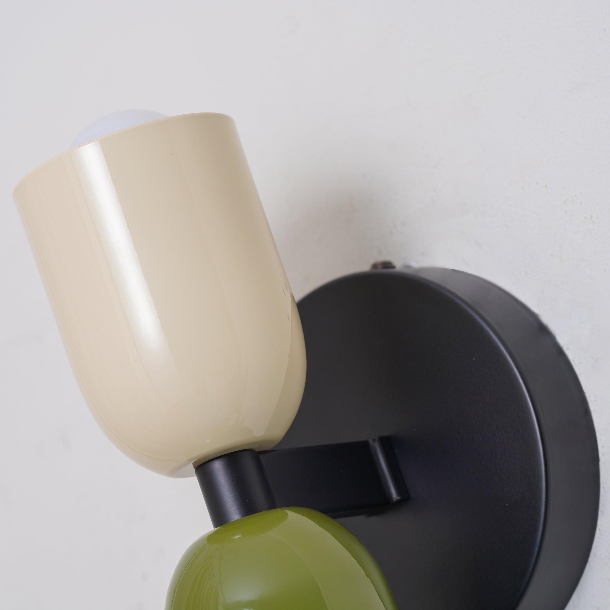 Couleur Double Plug In Wall Lamp