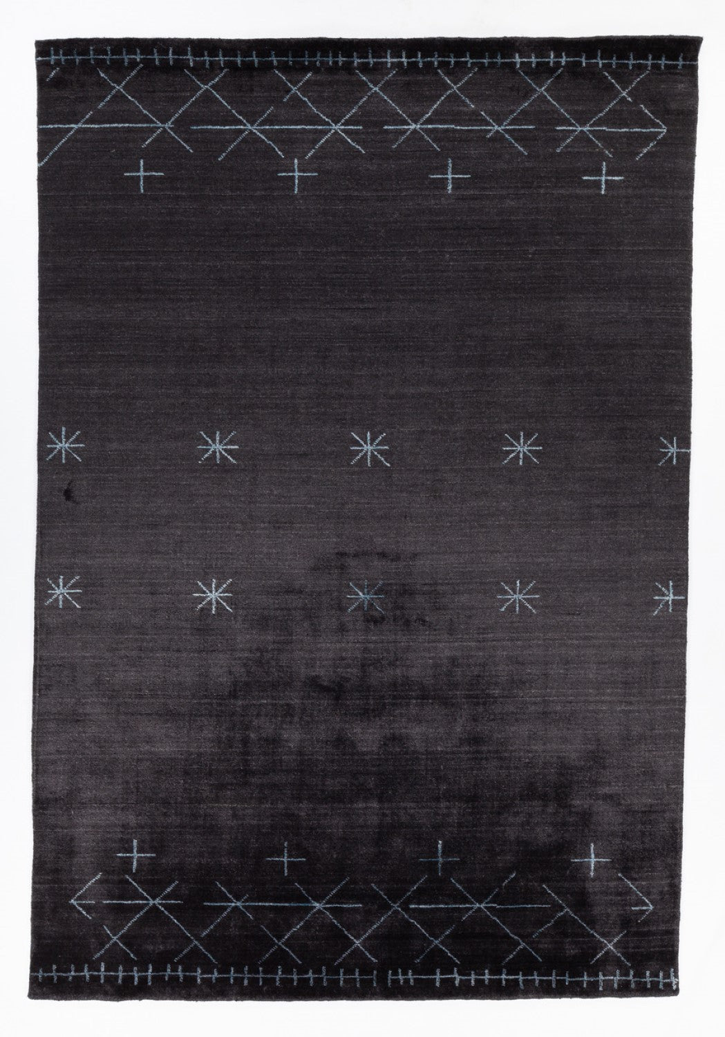 Griselda Black/Blue Hand Woven Rug