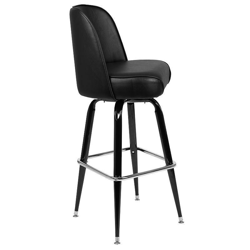 Flash Furniture Metal Bar Stool with Swivel Bucket Seat