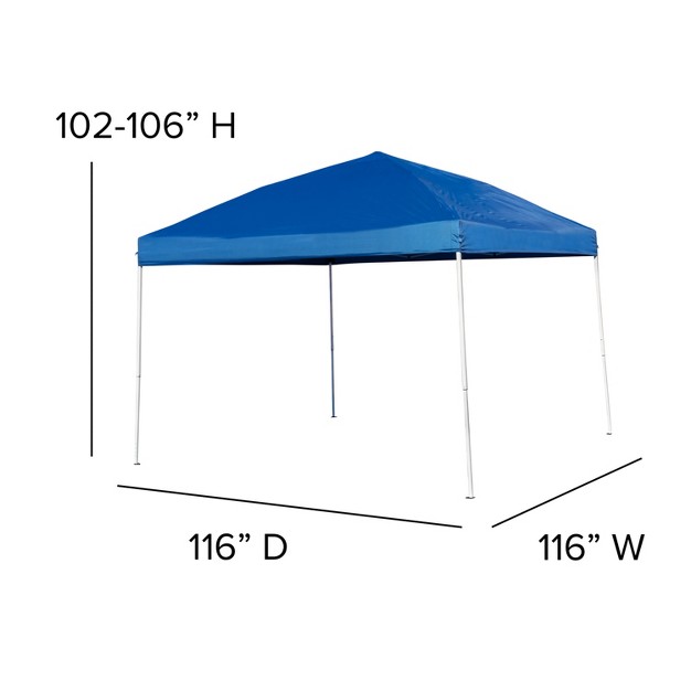 Emma And Oliver Outdoor Event tailgate Tent Set With Pop Up Event Canopy And Carry Bag And Bi fold Table With Carrying Handle