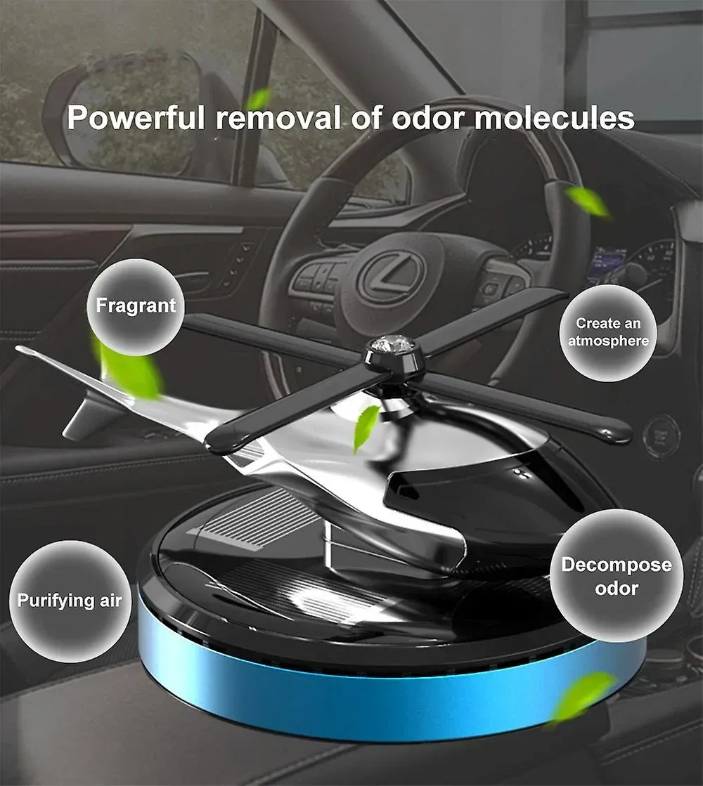 🔥BIG SALE - 47% OFF🔥🔥-🎁Metal Solar Helicopter Air Freshene