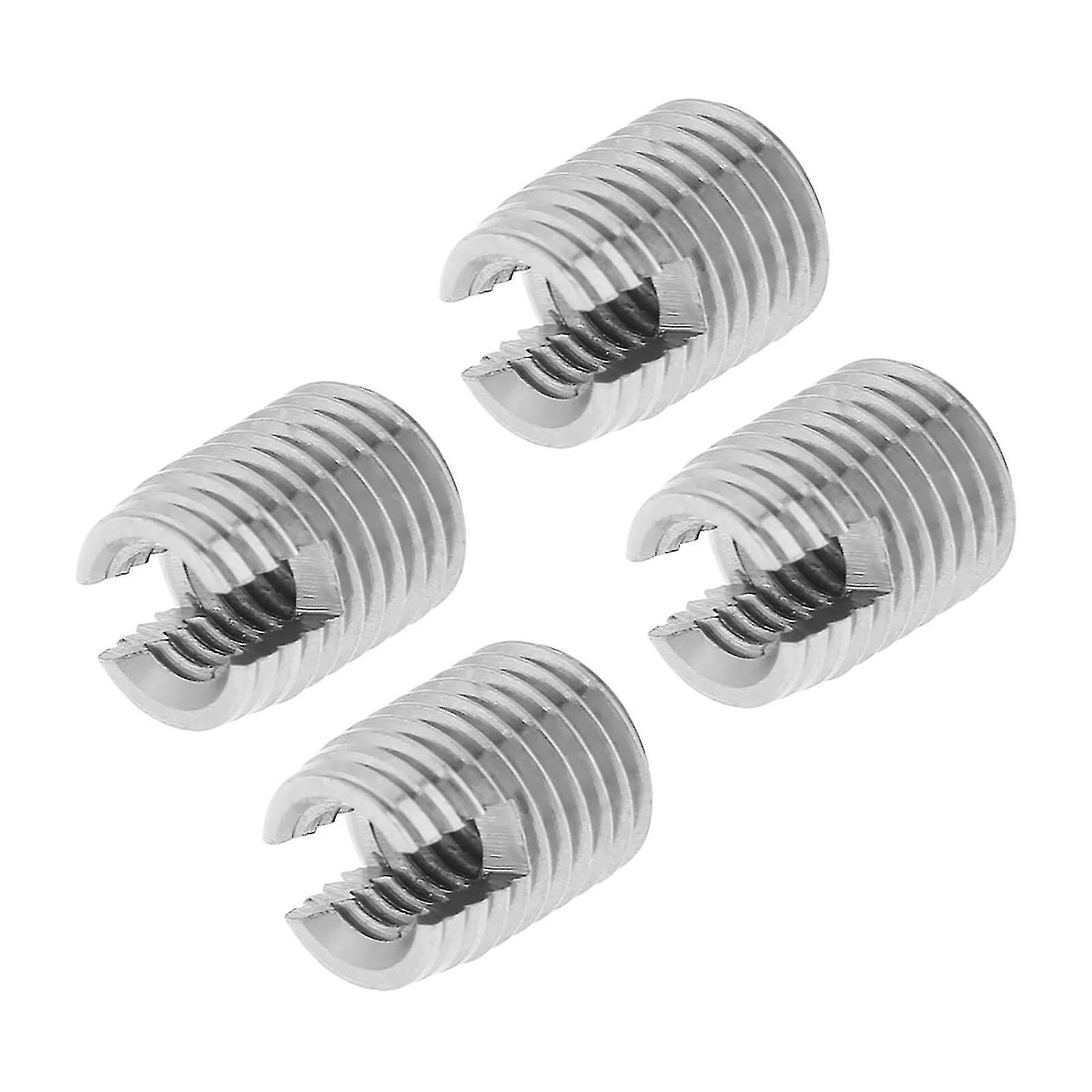 20pcs Metal Self Tapping Slotted Screw Thread Insert Helical Repair M4 x 8mm Set