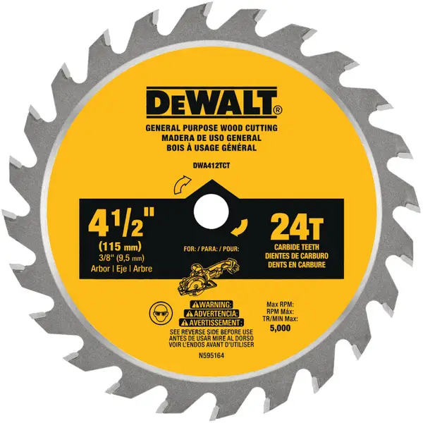 DEWALT 4 1/2 Circular Saw Blade