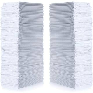 THE CLEAN STORE White Shop Towels Cleaning Wipes (500-Pack) (Full Case) 170