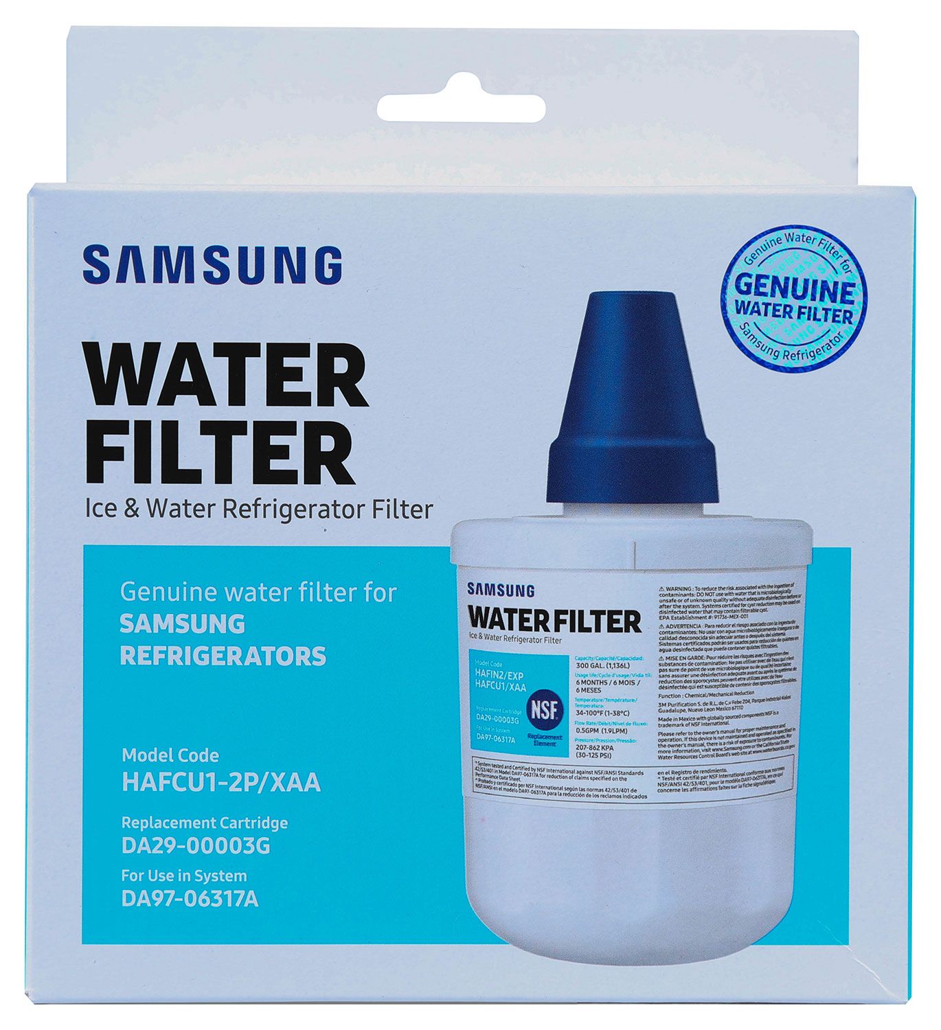  2-Pack Refrigerator Water Filter