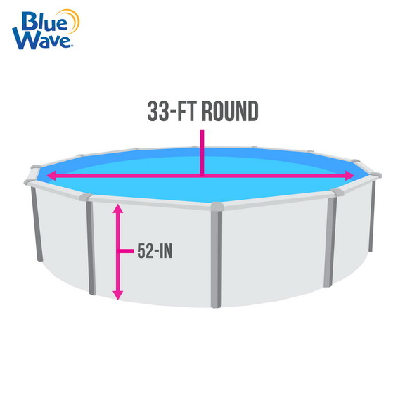 Blue Wave NL522 40 Pebble Cove 33 ft Round Heavy G...