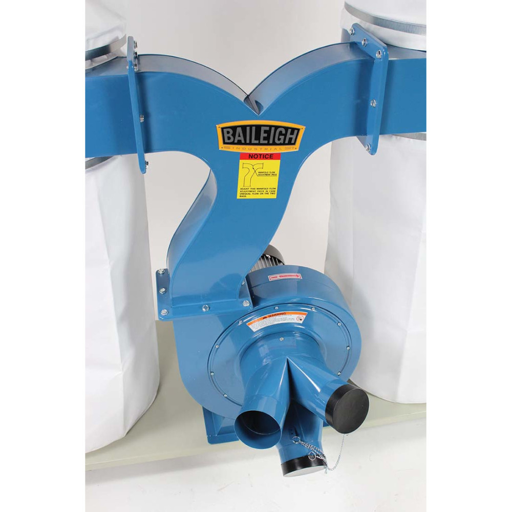 Baileigh DC-2300B Bag Style Dust Collector 220V 1 Phase 3HP ;