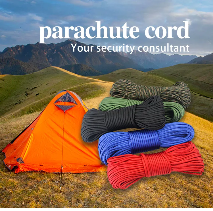 1 Roll Parachutes Cord High Quality Multifunctional Fixing Lightweight Umbrella Outdoor Camping Paratrooper Traction Rope