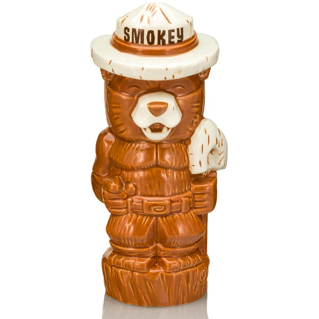 Beeline Creative Geeki Tikis Smokey Bear Ceramic Mug Holds 14 Ounces