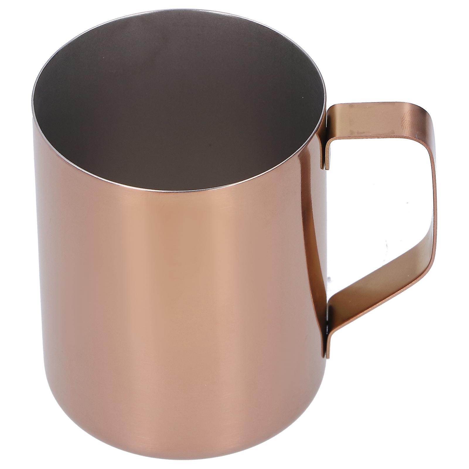 Coffee Mug 304 Stainless Steel Water Cup With Handle Drinkware For Home Bar Restaurantrose Gold