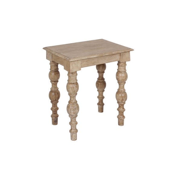 Solid Wood Natural Side Table