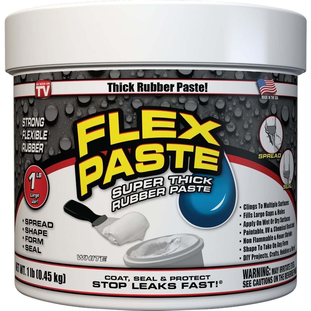 Flex Paste 1 Lb. Rubber Sealant  White   1 Each