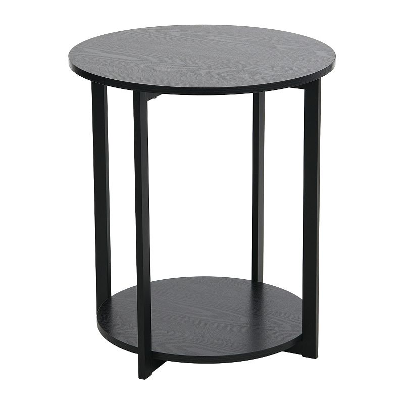 Household Essentials 2-Tier Round End Table