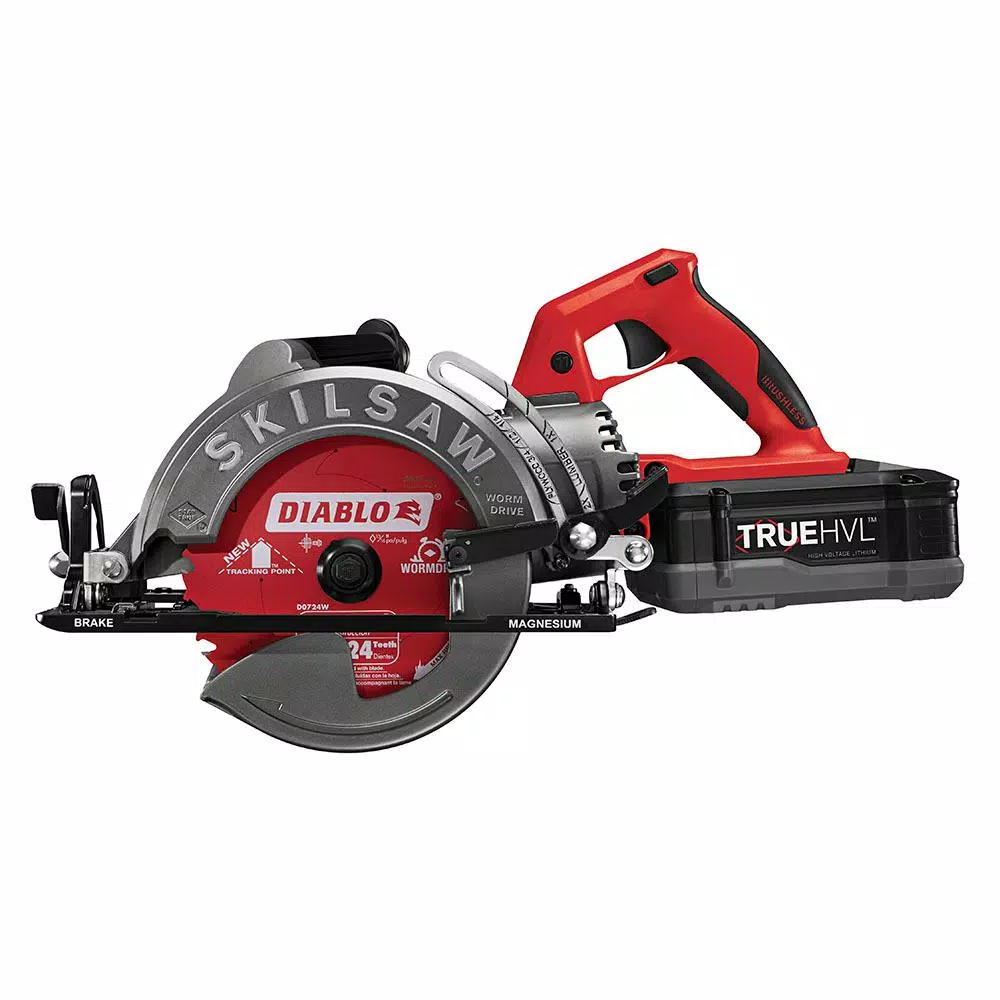 SKILSAW TRUEHVL 48-Volt Cordless 7-1/4 in. Worm Drive Saw Kit with TRUEHVL Battery and Diablo Blade and#8211; XDC Depot