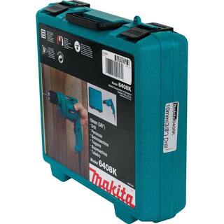 Makita 4.9 Amp 38 in. Corded Low Noise (79dB) Variable Speed Drill with Keyless Chuck and Hard Case 6408K