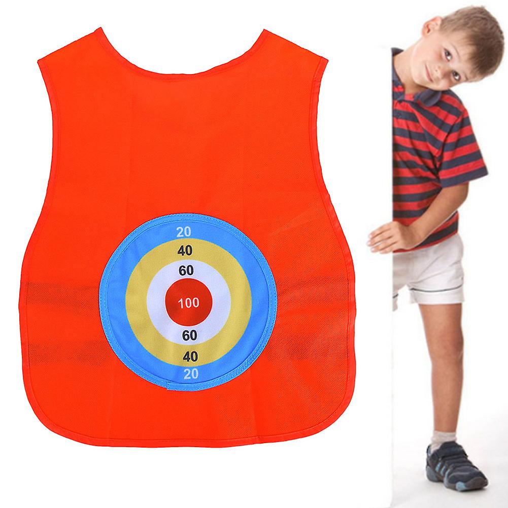 Children's Sticky Ball Jersey Outdoor Toss Sticking Target Game Vest Kids Fun Sports Toyred