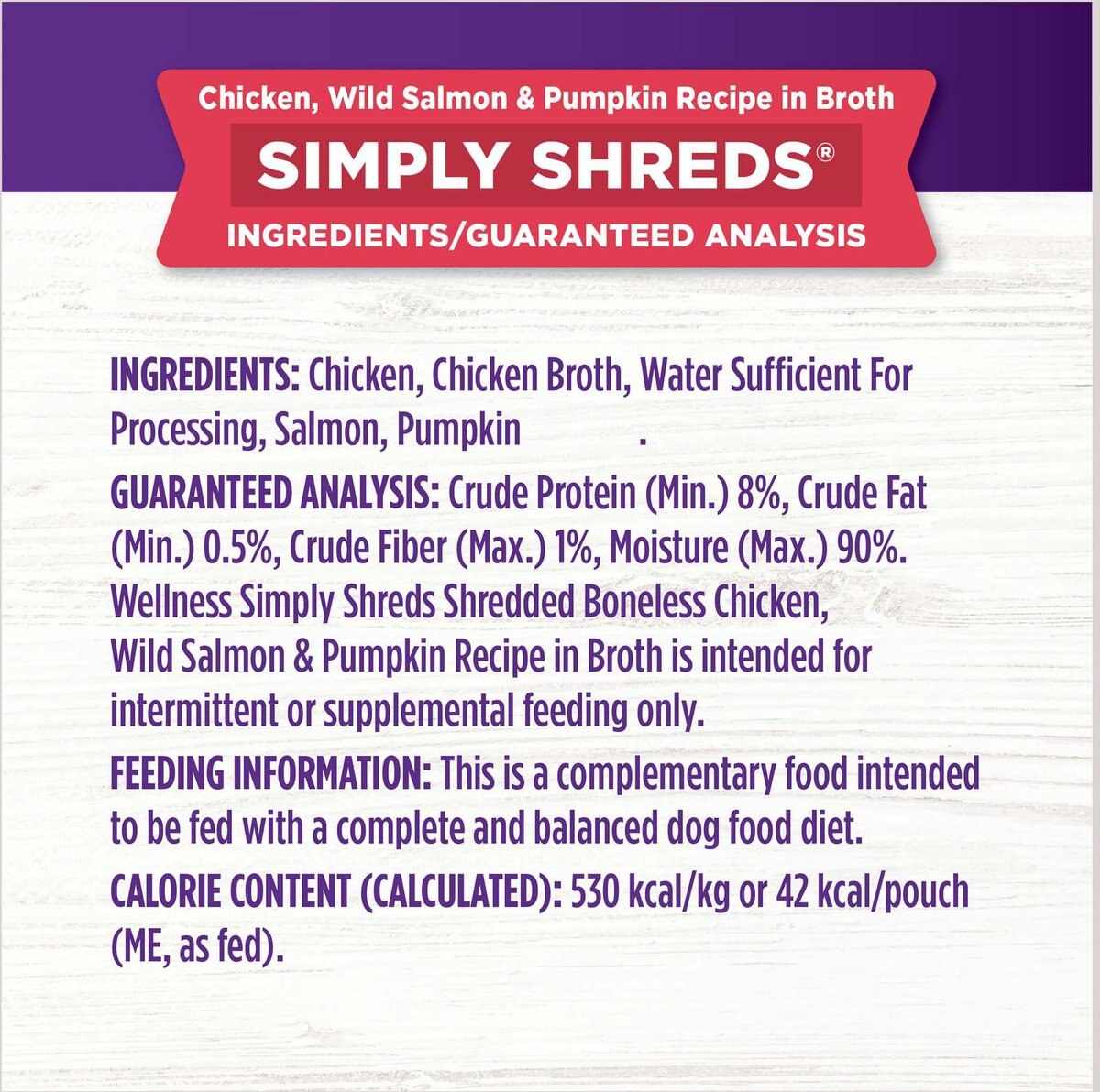 Wellness Bowl Boosters Simply Shreds Variety Pack Dog Food Tooping， 2.8-oz pouch， 12 count