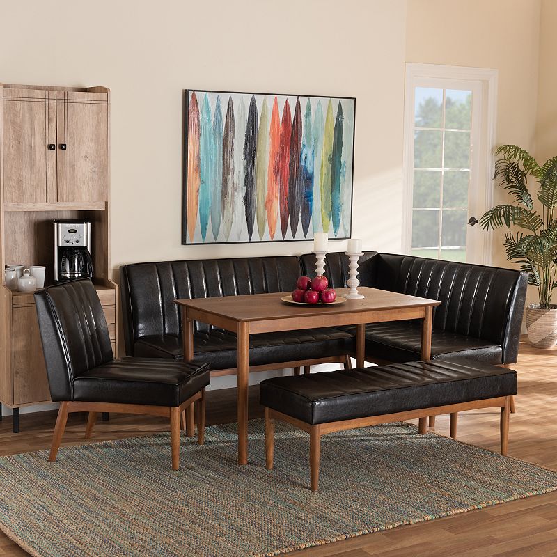 Baxton Studio Daymond Dining Nook 5-piece Set