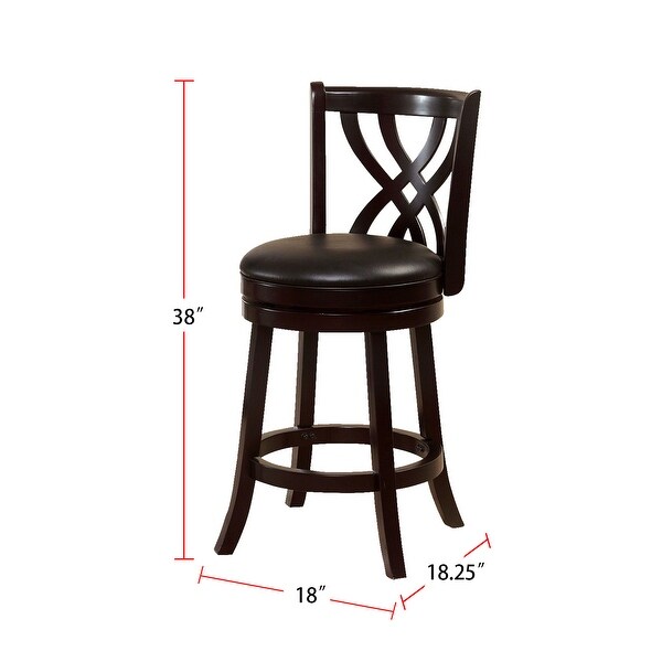 Wooden Swivel Bar Stool