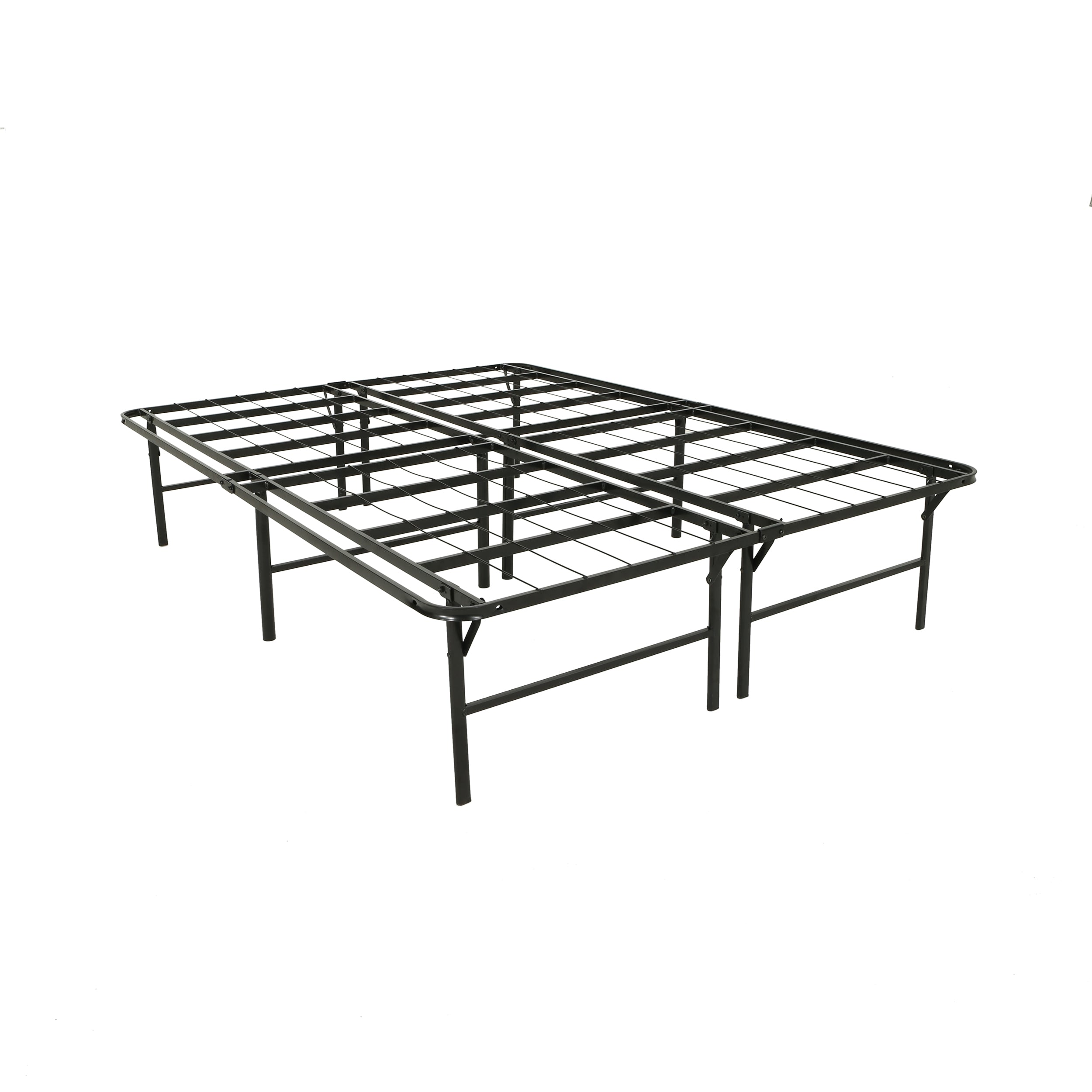 Wells Queen-Sized Iron Bedframe, Flat Black