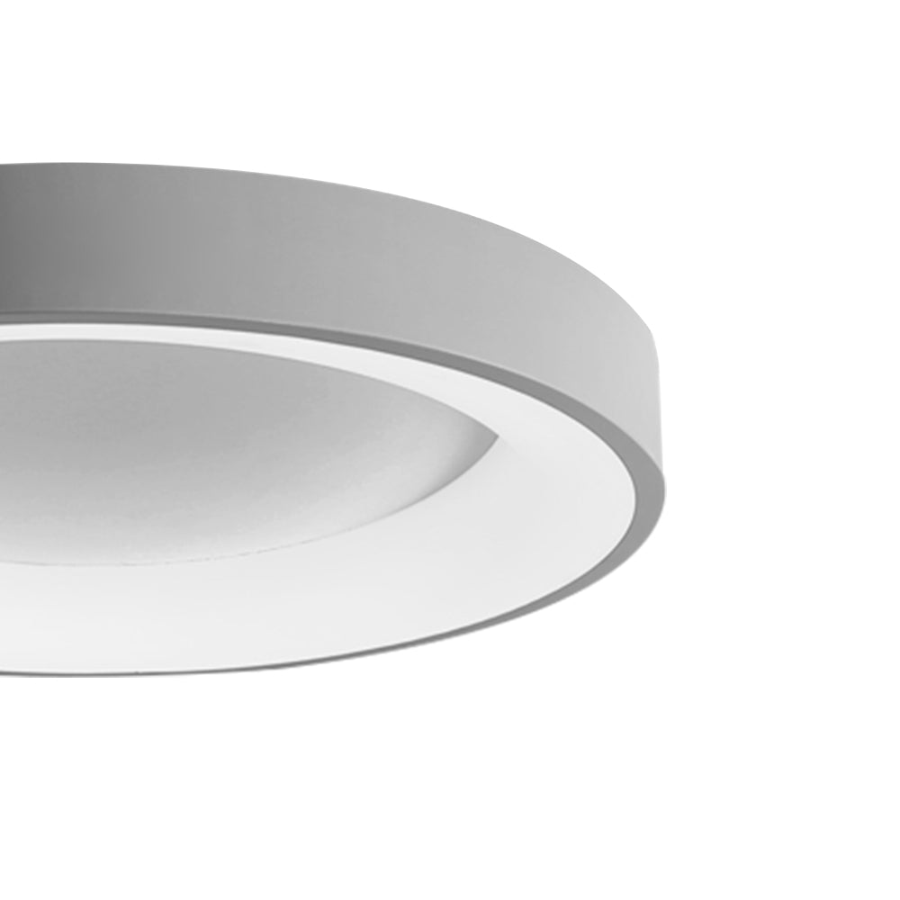 LED Grey Round Flush Mount Ceiling Light