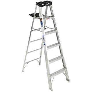 Werner 6 ft. Aluminum Step Ladder with 300 lbs. Load Capacity Type IA Duty Rating 376