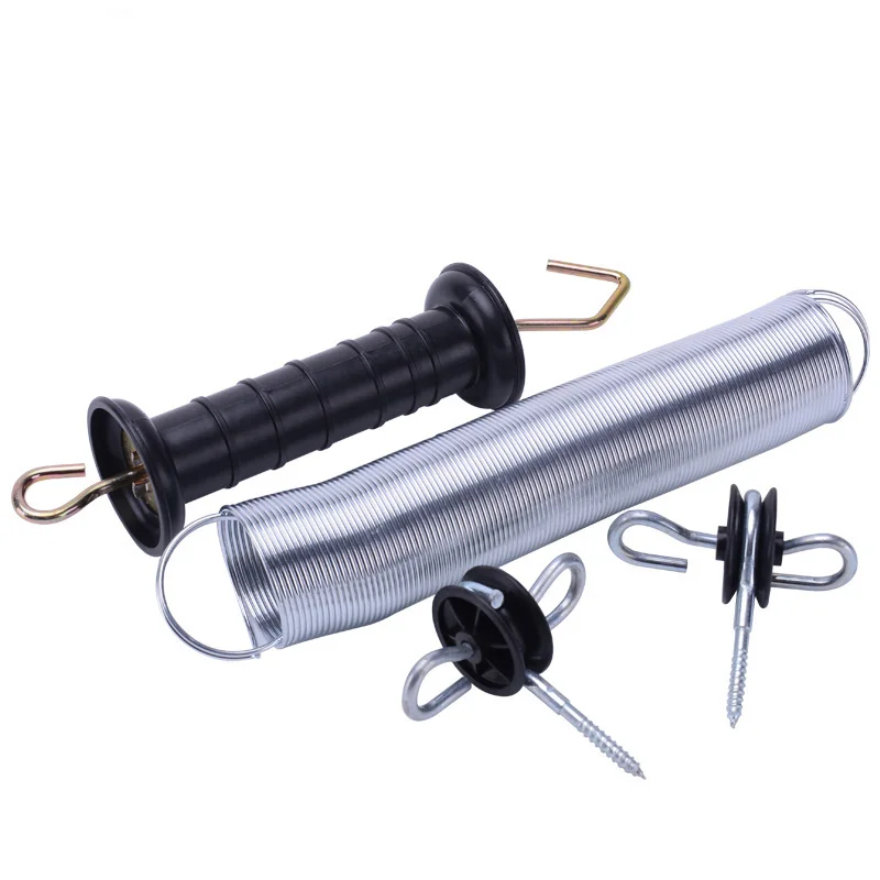 Electric fence easily assembled insulated heavy duty gate handle kits with hook for farm