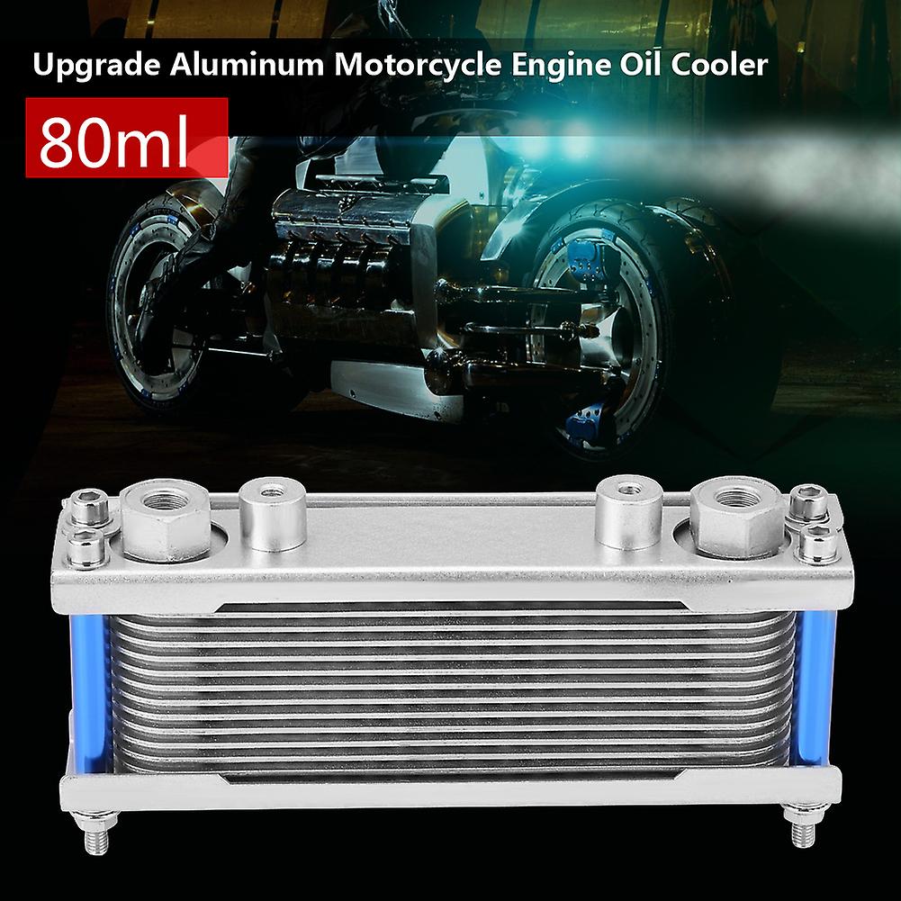 Upgrade Aluminum Motorcycle Engine Oil Cooler Cooling Radiator 50cc-200cc Universal