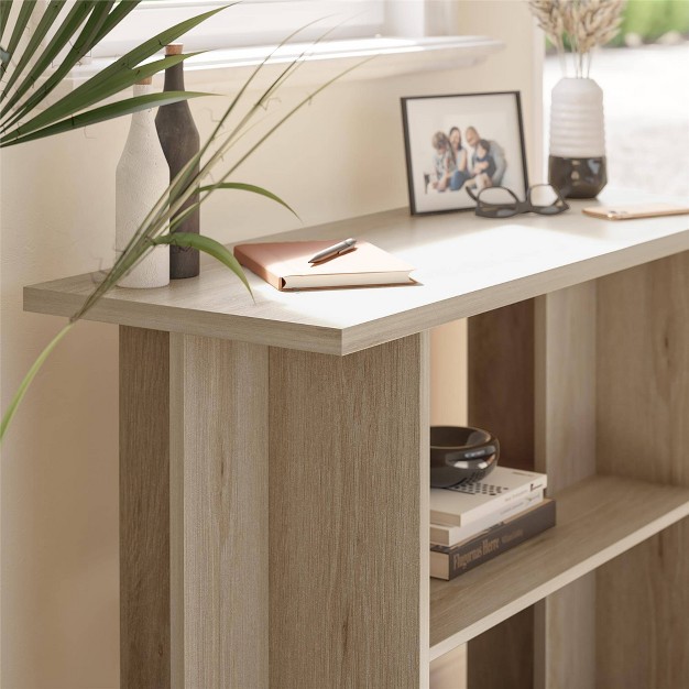 Voler Console Table Light Oak Novogratz