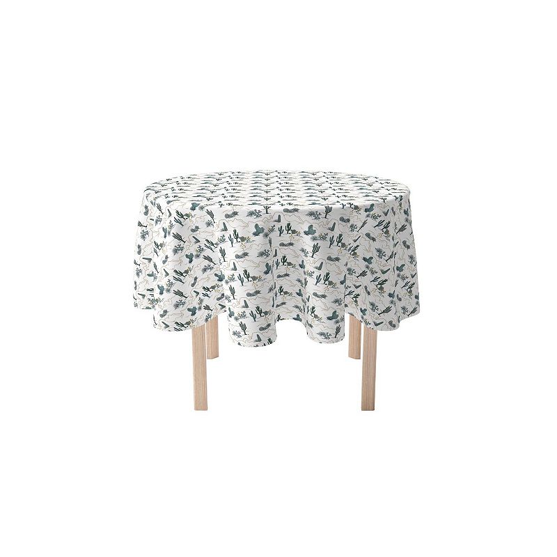 Round Tablecloth， 100% Cotton， 60 Round， Canyon Design