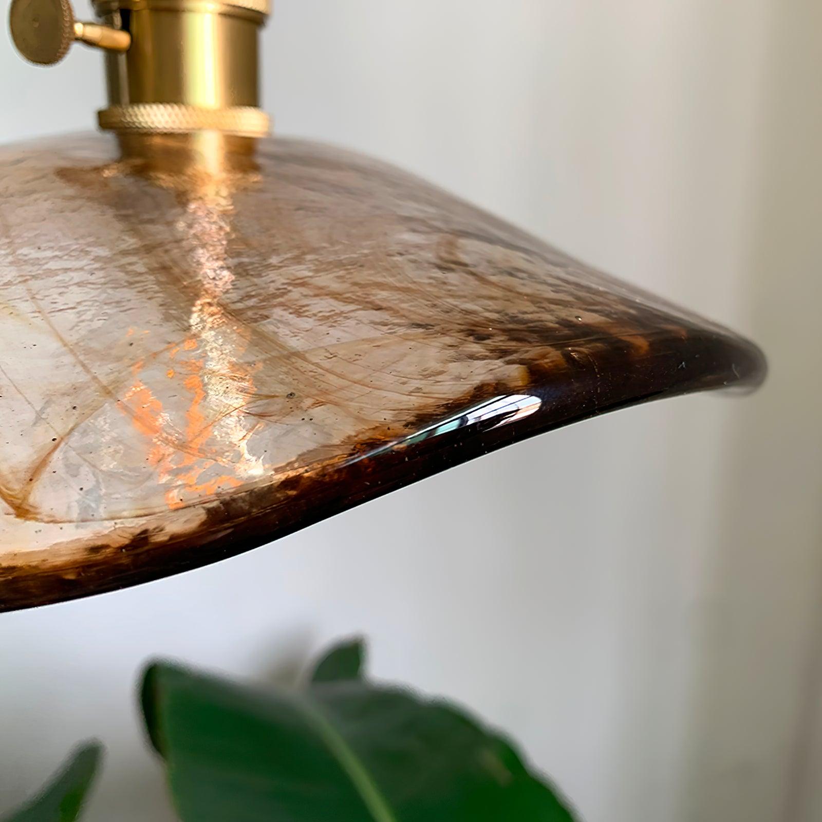 Flower Petal Glass Pendant Light