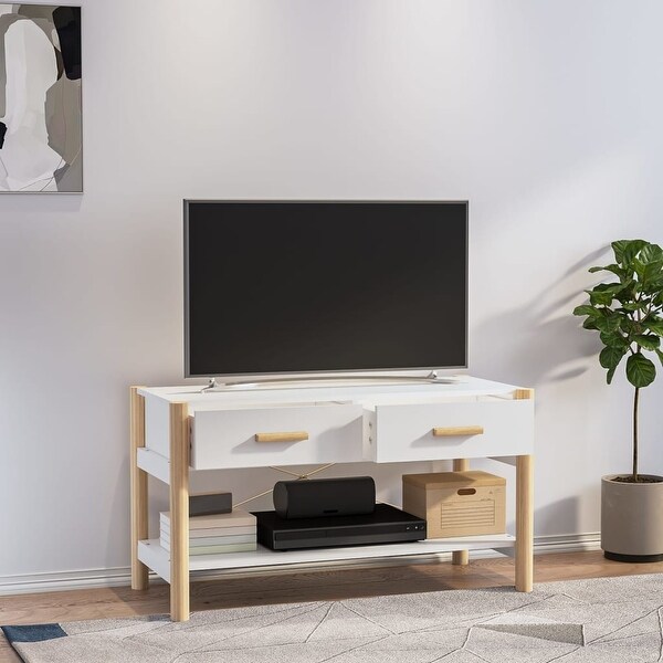 TV Cabinet White 32.3