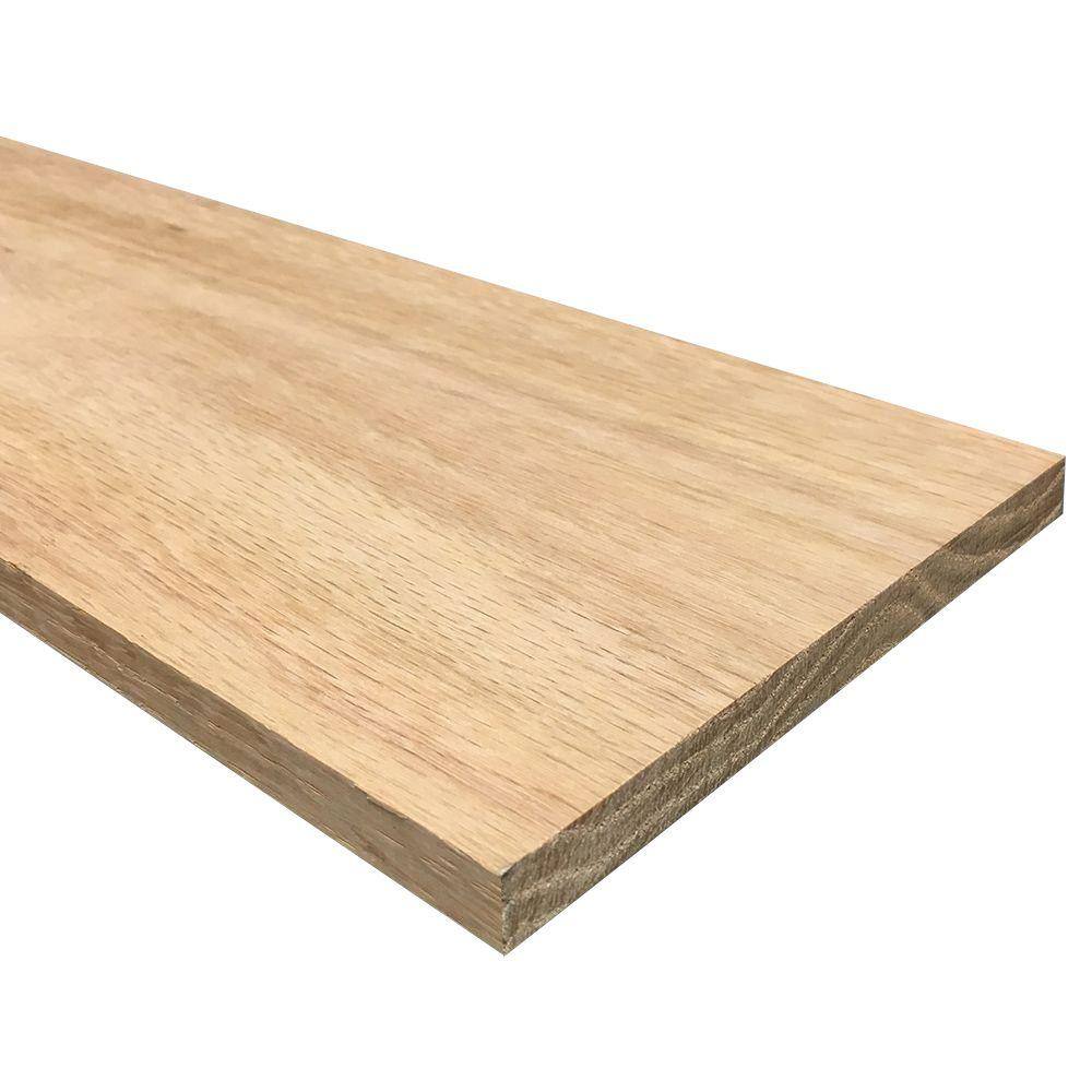 Weaber 12 in. x 6 in. x 3 ft. S4S Oak Board 27387