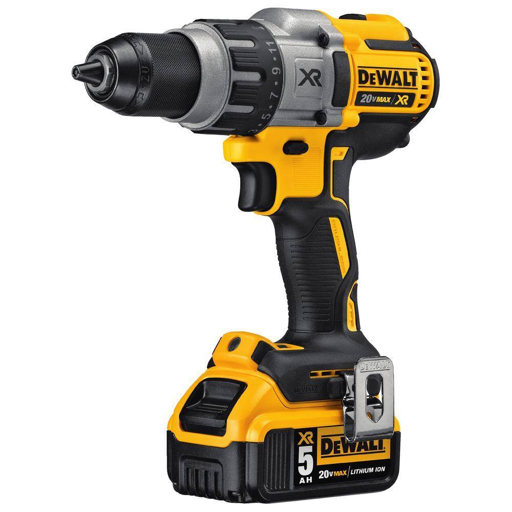 DW 20V MAX XR Cordless Brushless 3-Speed 12 in. Hammer Drill with (2) 20V 5.0Ah Batteries and Charger DCD996P2