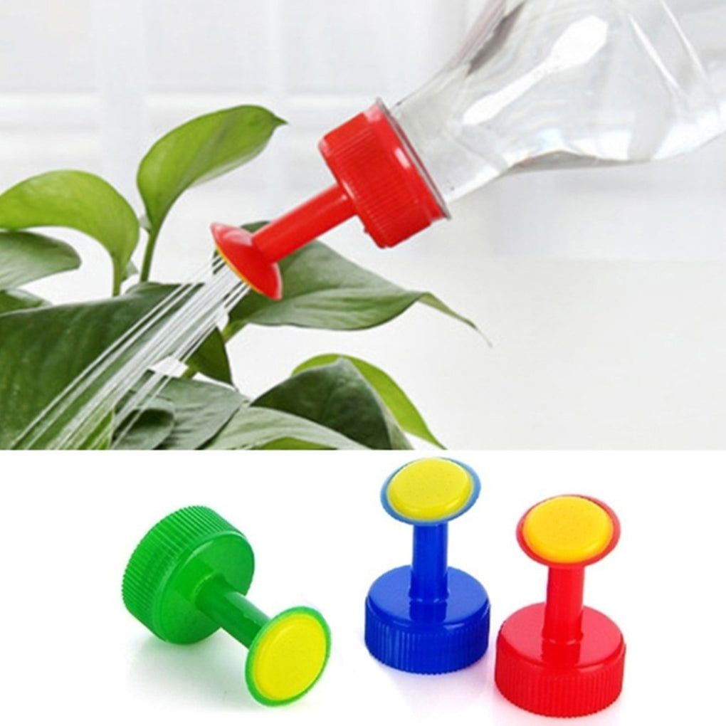 3pcs/Set Gardening Plant Watering Attachment Spray\-head Soft Drink Bottle Water Can Top Waterers Seedling Irrigation Equipment  1*blue+1*green+1*red