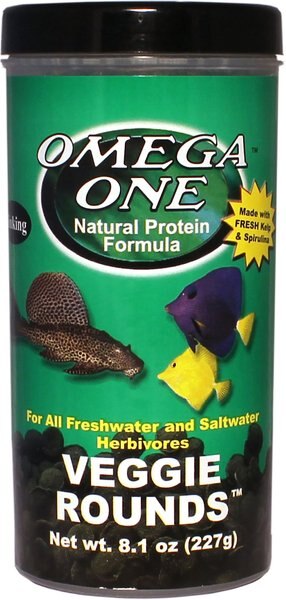 Omega One Sinking Veggie Rounds Freshwater and Saltwater Fish Food