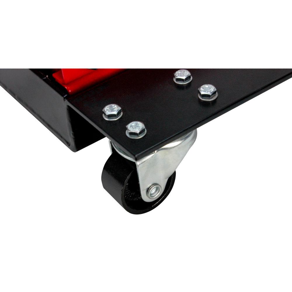 Extreme Max 5001.5059 Wide Motorcycle Scissor Jack with Dolly， 1100 lbs.