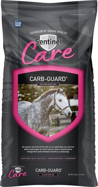 Blue Seal Sentinel Care Carb-Guard Horse Food， 50-lb bag