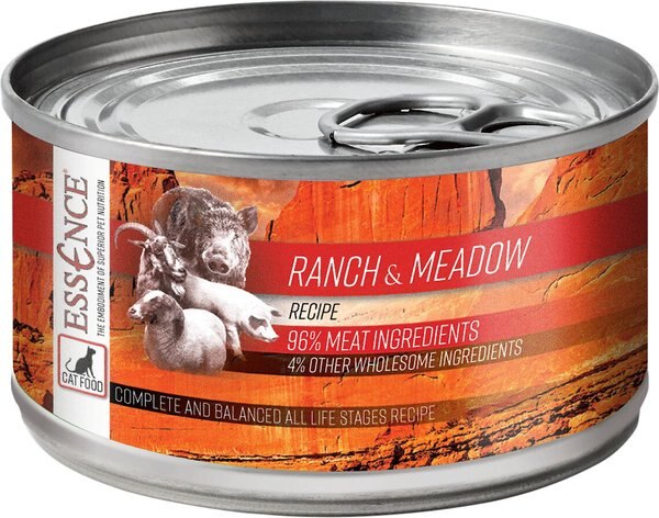 Essence Ranch and Meadow Recipe Wet Cat Food， 5.5-oz， case of 24