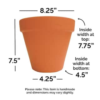 Pennington 8 in. Medium Terra Cotta Clay Pot 100043015