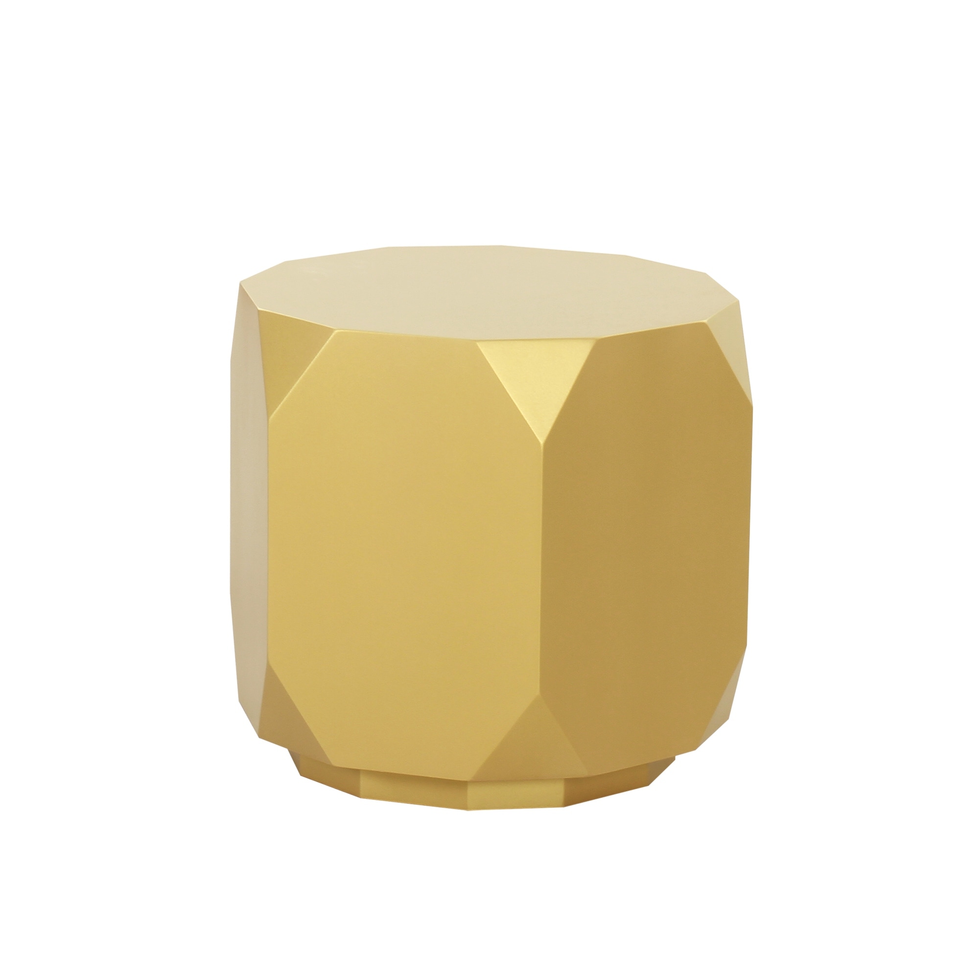 Pasargad Home Selva Design Wood Finish Side Table， Gold - 22