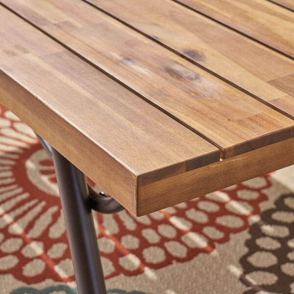 Canoga Outdoor Industrial Coffee Table by Christopher Knight Home