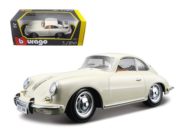 Bburago 1961 Porsche 356 B Coupe Ivory White 1/24 ...