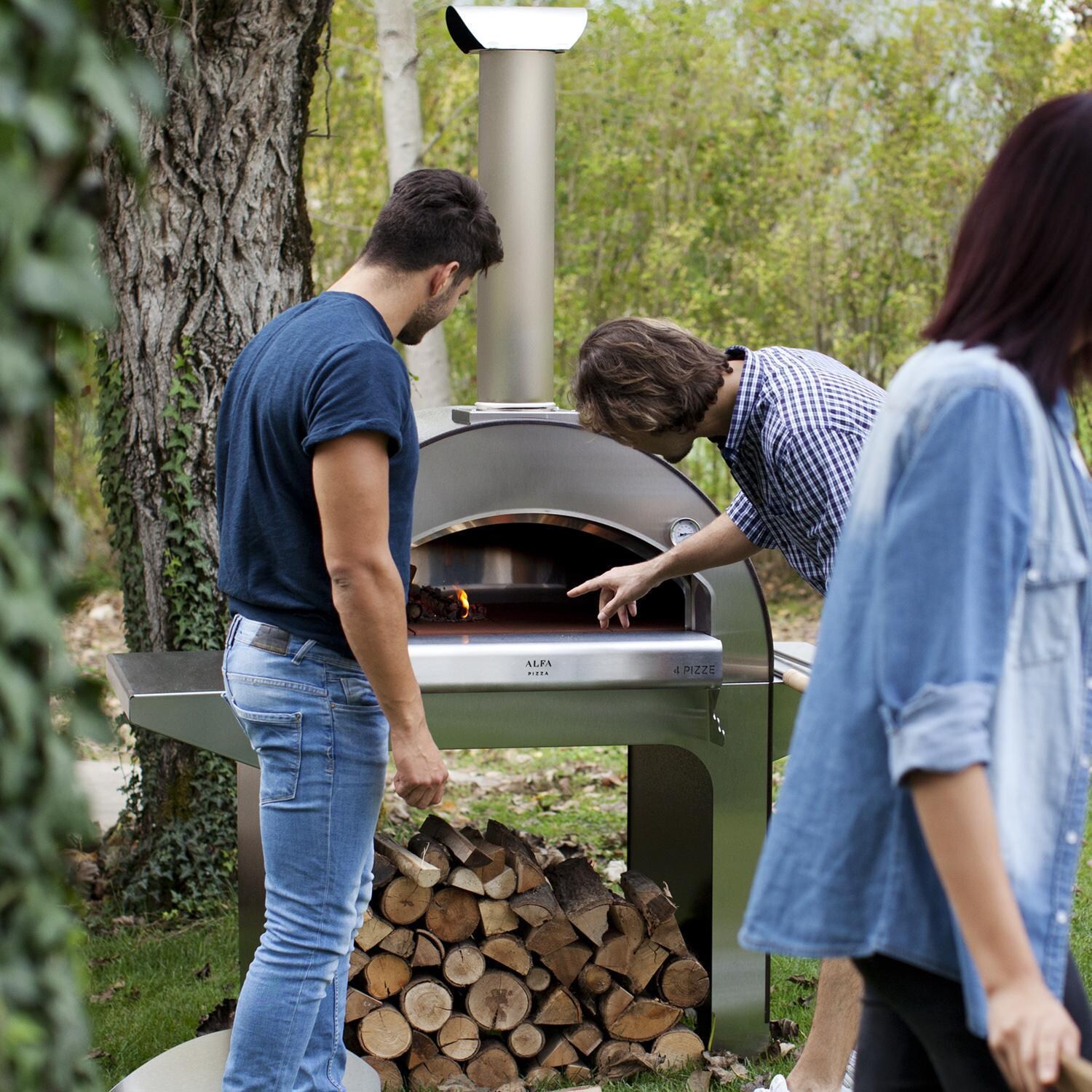 Alfa 4 Pizze Outdoor Pizza Oven， Copper | FX4PIZ-LRAM