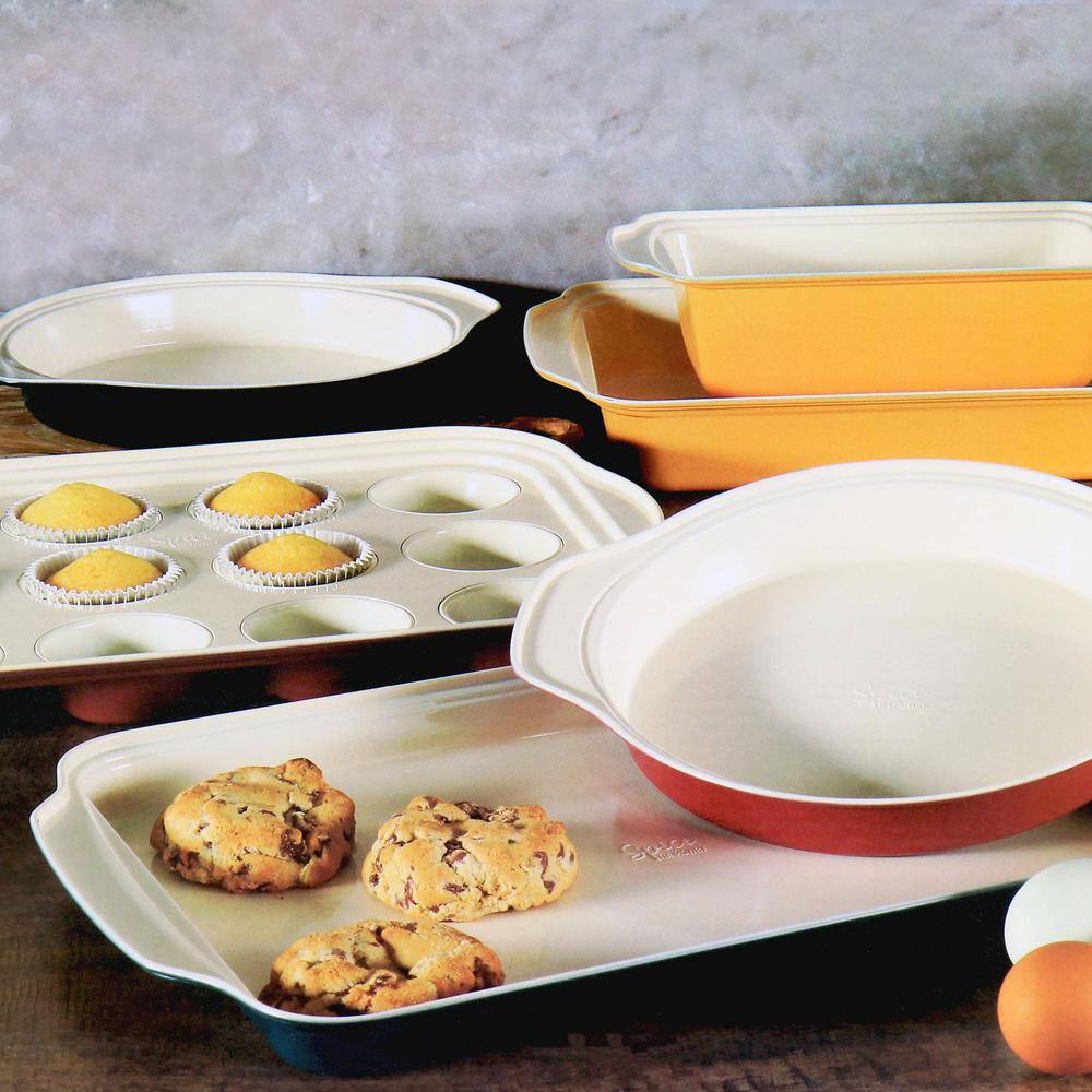 Spice BY TIA MOWRY Savory Saffron 6-Piece Ceramic Nonstick Bakeware Set in Multi 985118509M