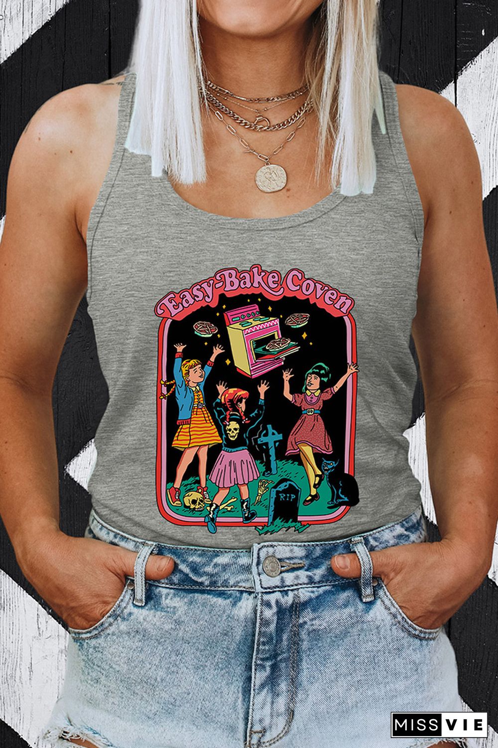 90s Horror Movie Fan Sleeveless Tank Top