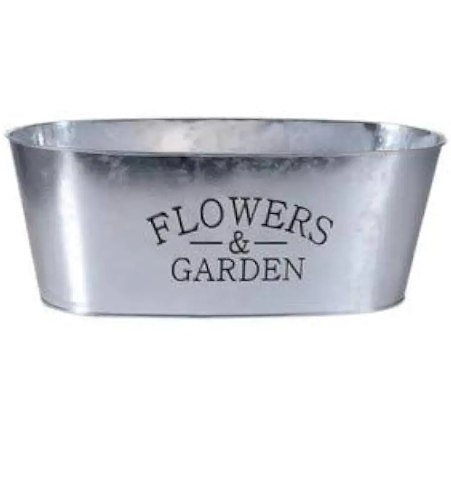 2023 Hot Seller Galvanized Antique Metal  Purpose Planter For Home and Garden Use Luxury Vase Modern Planter Bucket